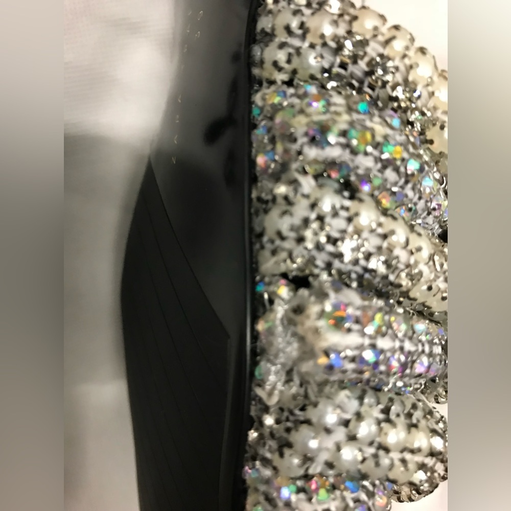 ZARA Gem Rhinestone Embellished Slides - Picture 4 of 9